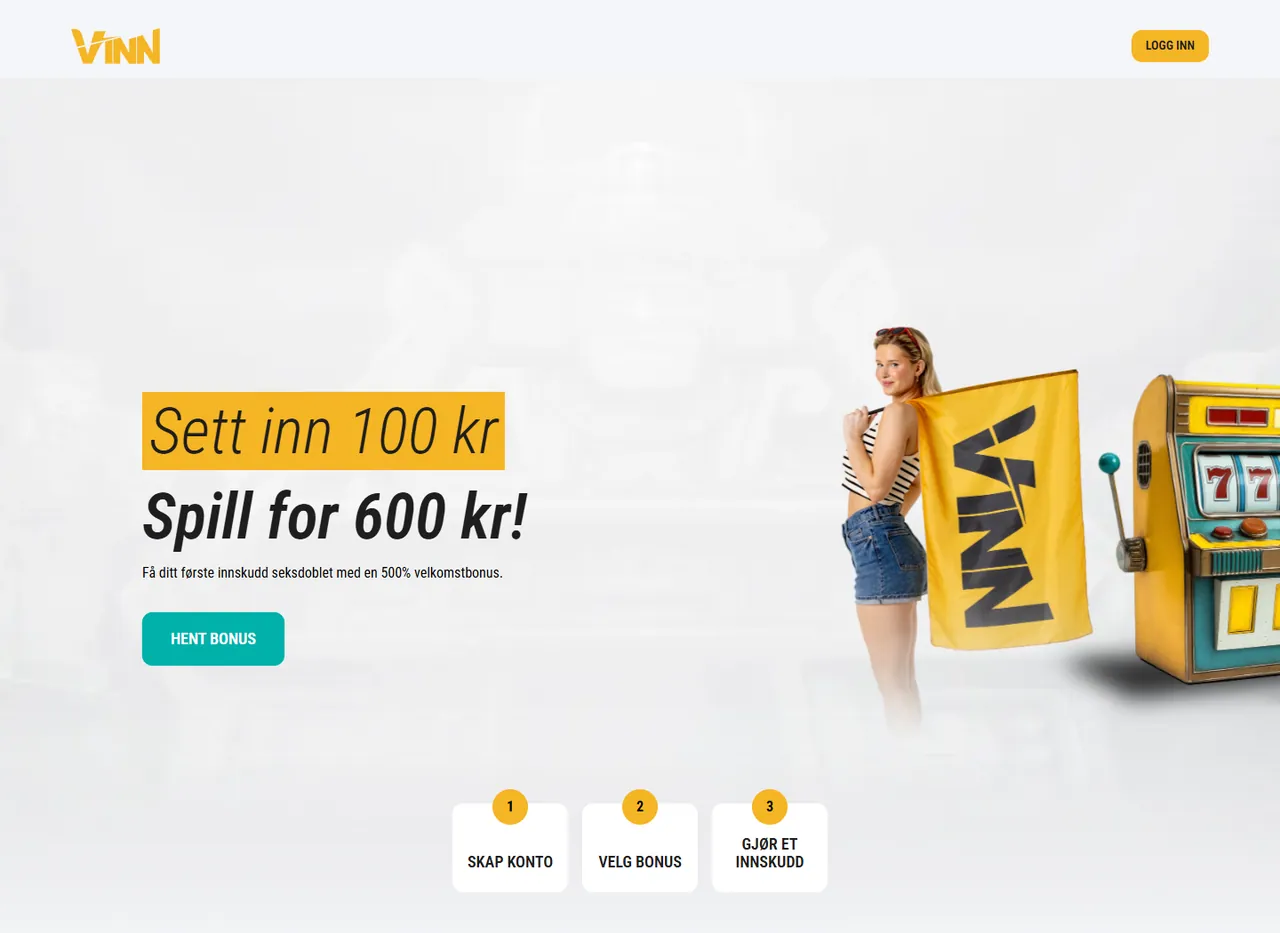 Vinn velkomstbonus med 500 prosent bonus og norsk kampanjeside