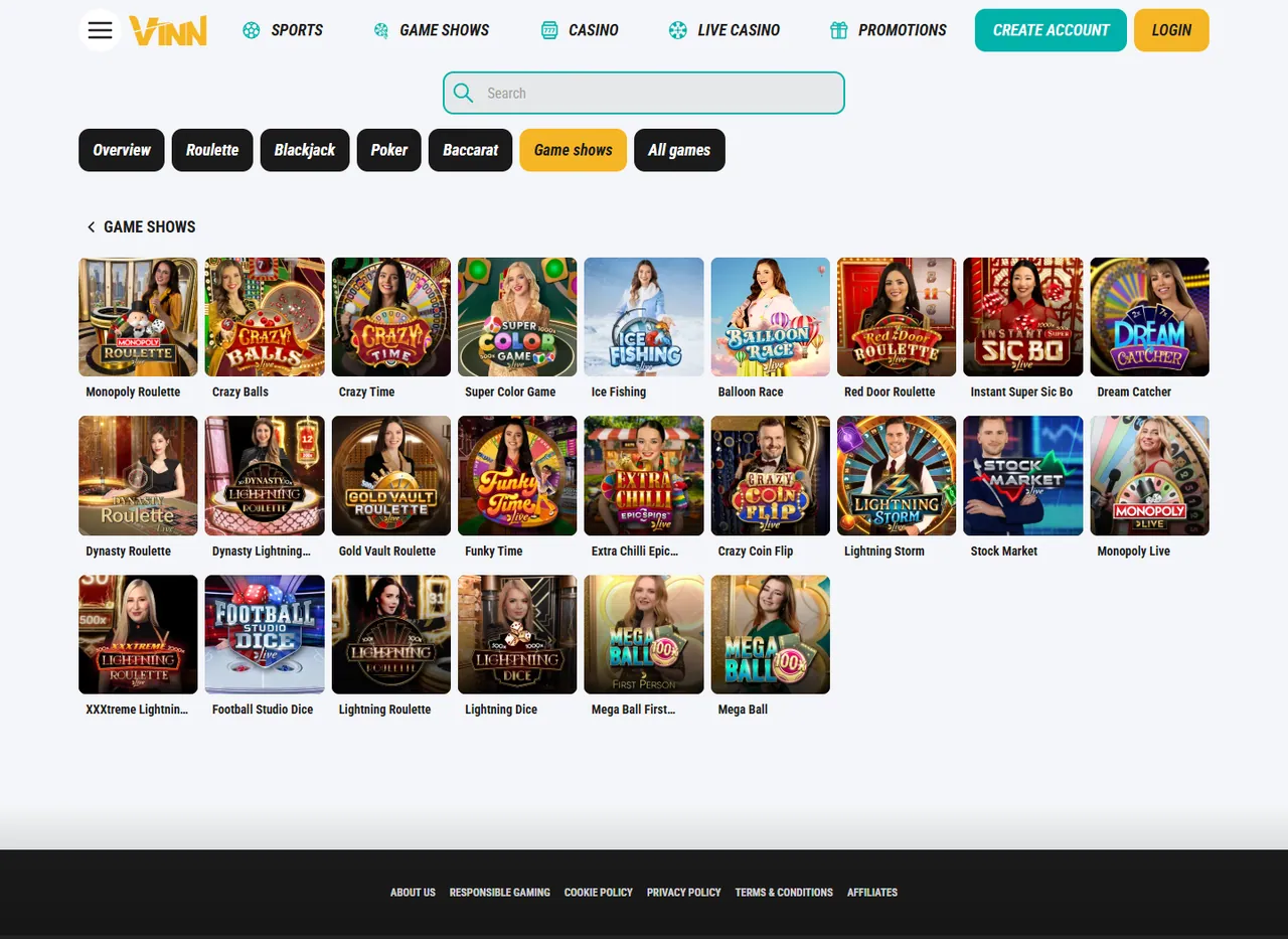 Vinn Casino game shows med Crazy Time, Monopoly Live og Lightning Storm