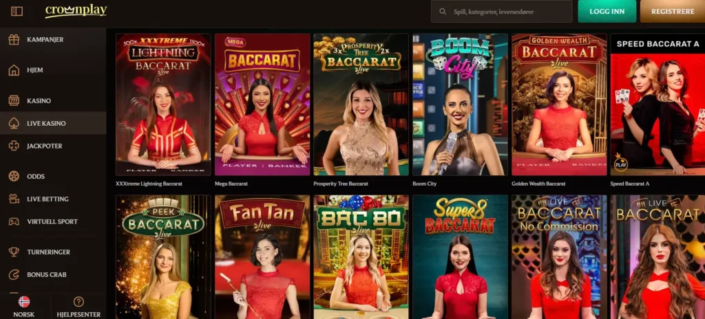 baccarat live crown play casino