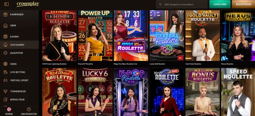 roulette for live spill crownplay