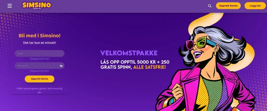 simsino forside