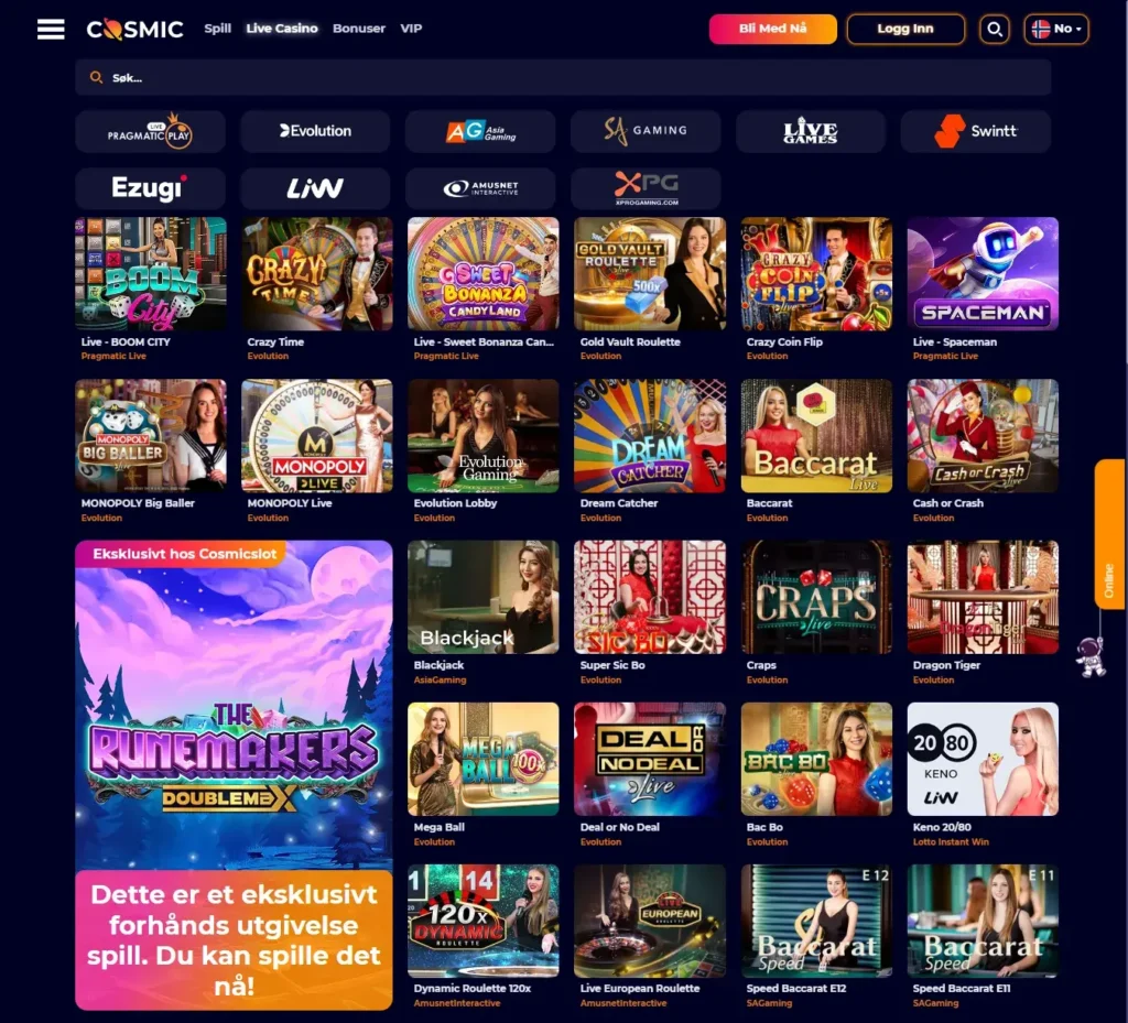 Cosmic-Slot-Casino-Live-Casino