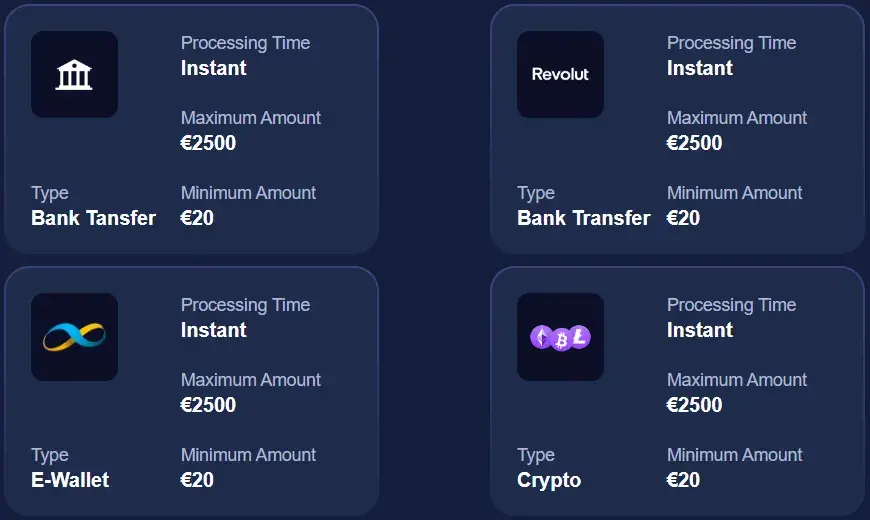 Goatz Casino - Utbetalninger