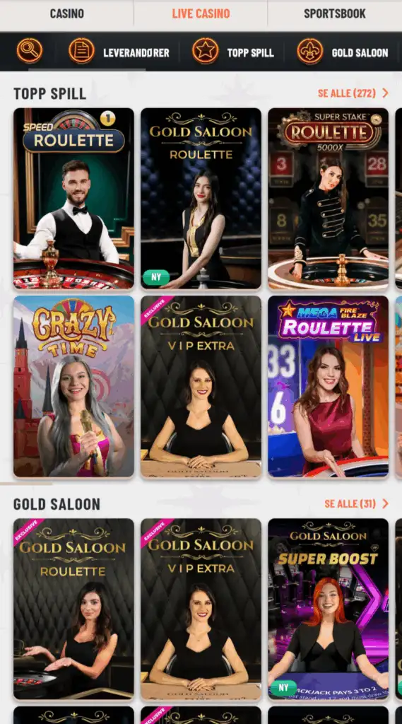 LiveCasinolobbyWyns LCN